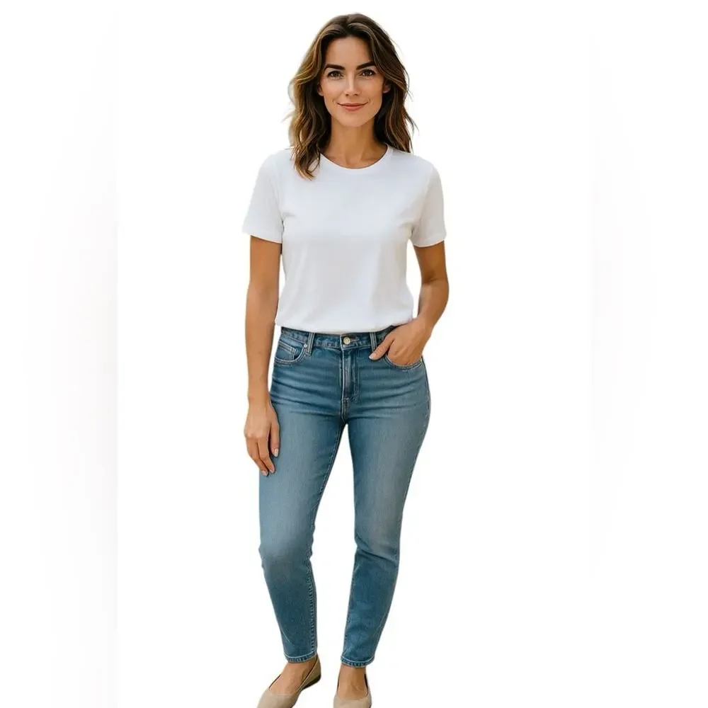 Kirkland Women's Jeans Light Blue High Rise Stretch Size 8 NWT - Picture 3 of 9